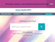 Tablet Screenshot of hisdbenefits.org